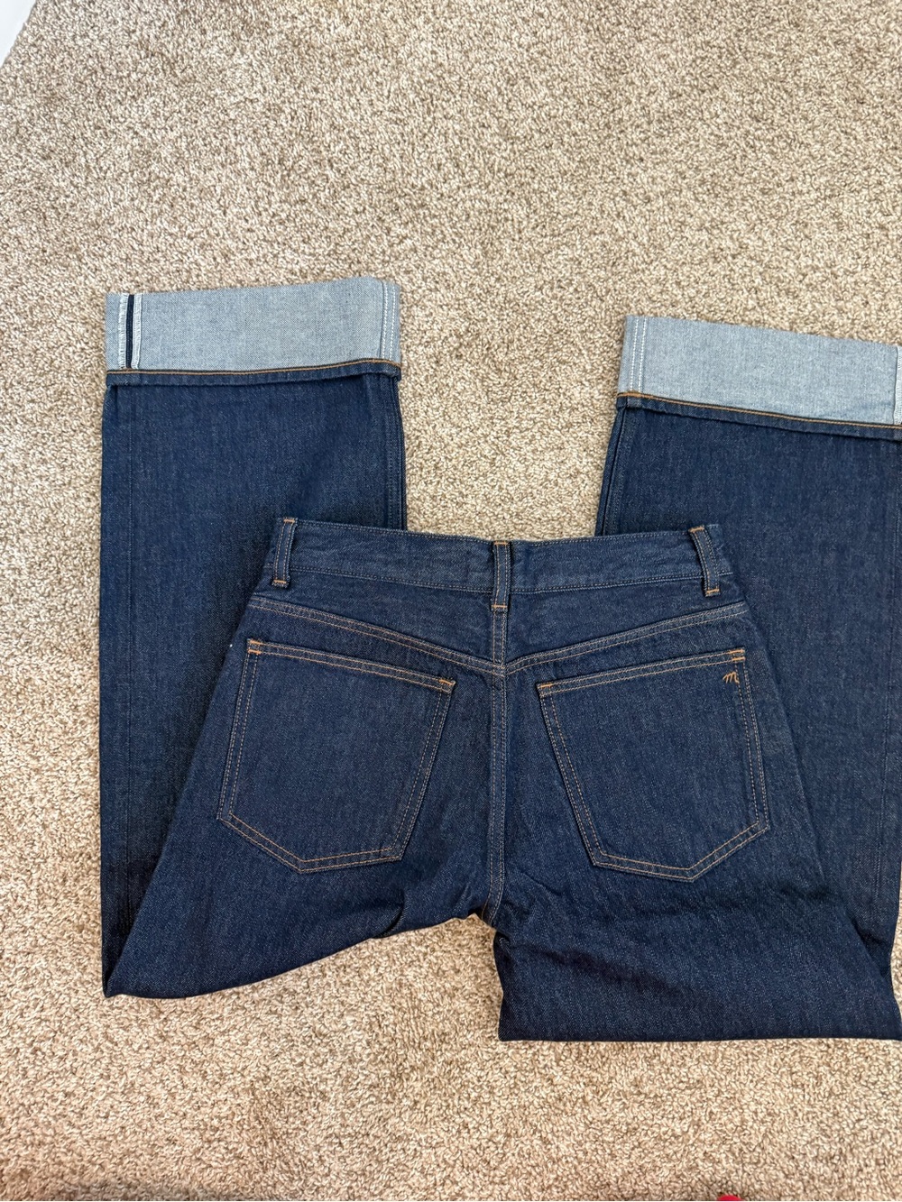 Madewell Women's Dark Blue Wide-Leg Selvedge Jeans - Picture 2 of 4